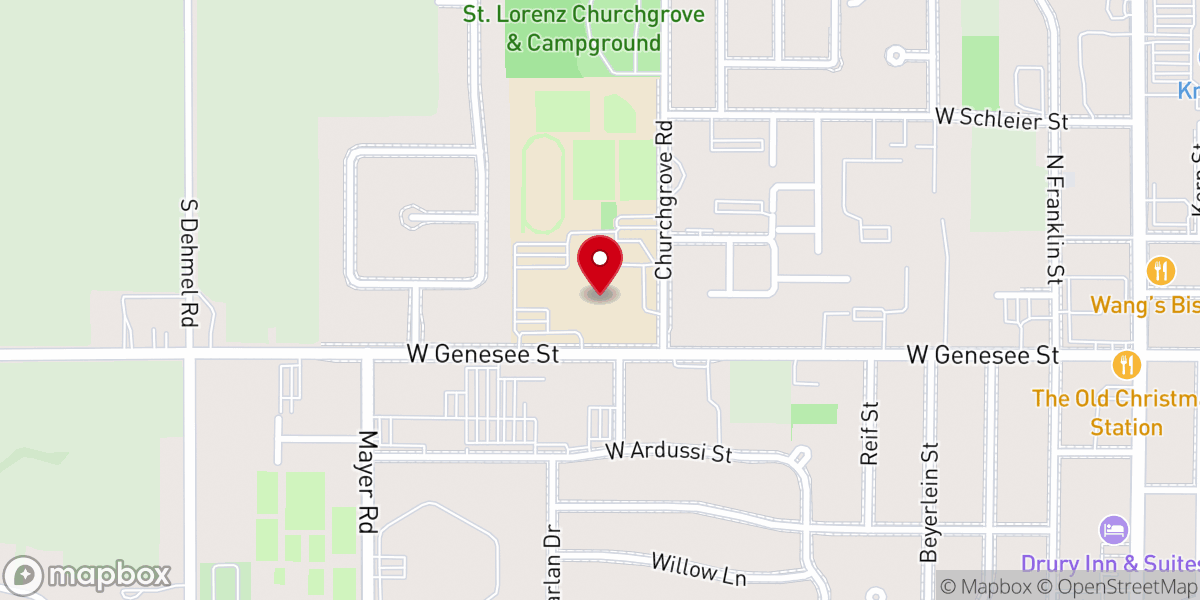 Map showing location of St Lorenz Foundation