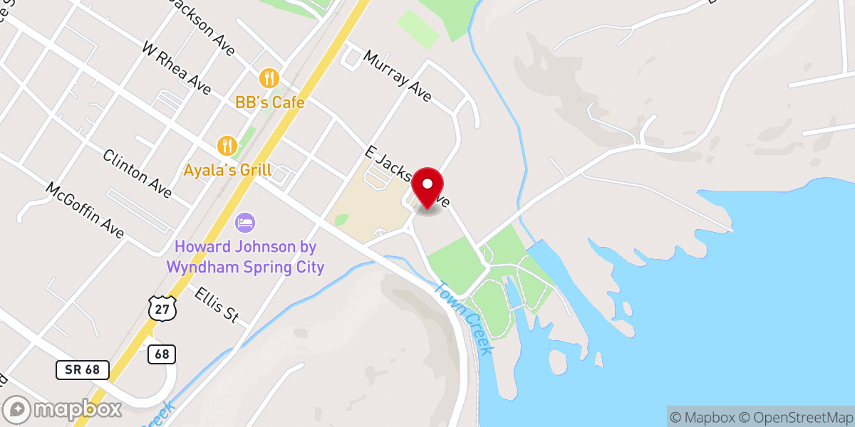 Map showing location of Reeds Chapel United Methodist Church