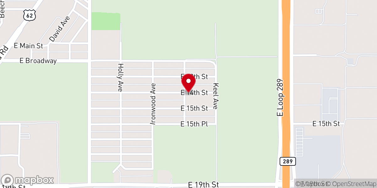 Map showing location of Faith Tabernacle Church of God and Christ