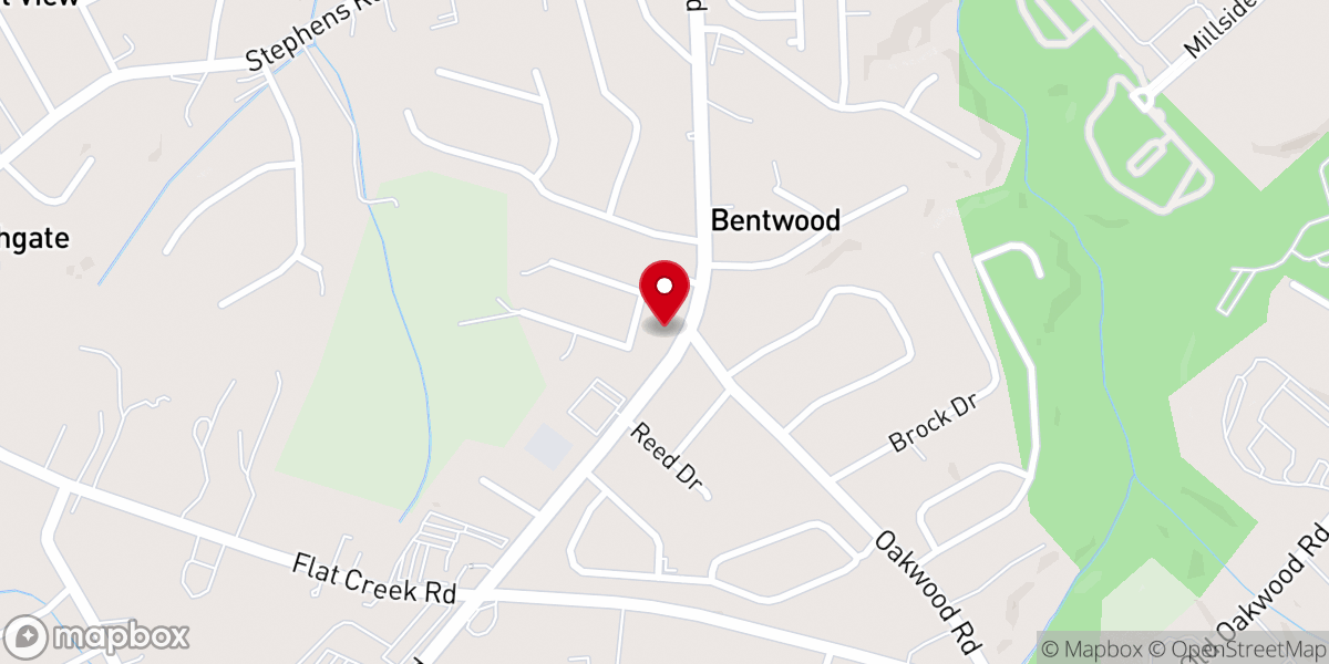Map showing location of Iglesia Pentecostal El Tabernaculo De Oakwood Inc