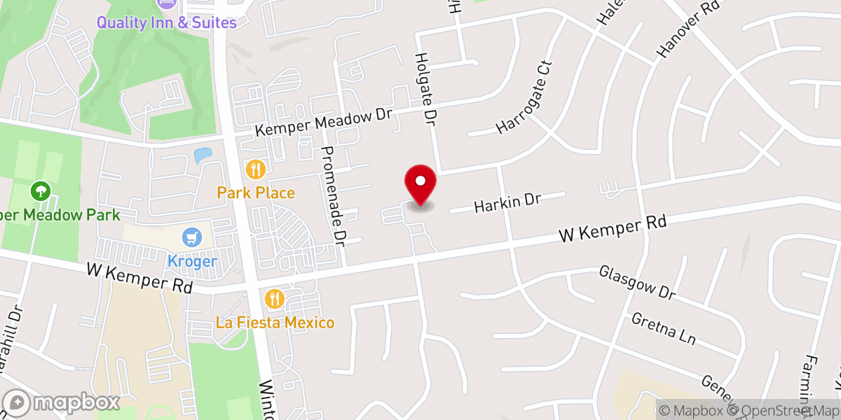 Map showing location of Holy Trinity Eritrean Orthodox Tewahdo Church