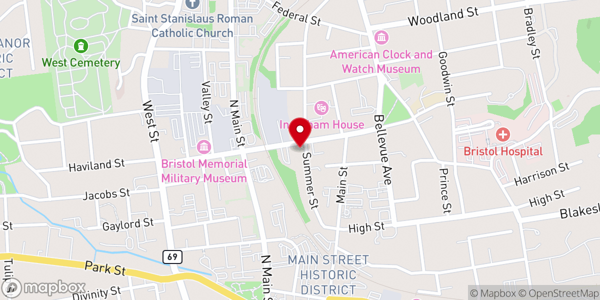Map showing location of Brian's Angels Homeless Outreach