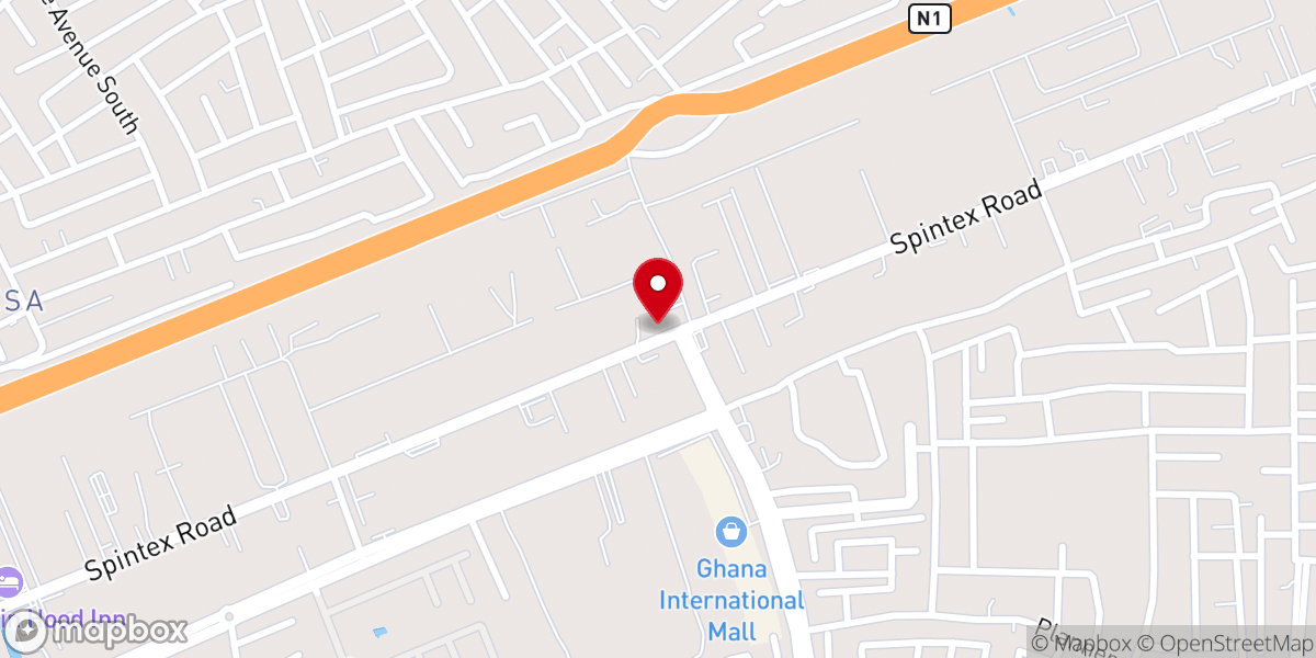 Map showing location of Royal Evangelical Church