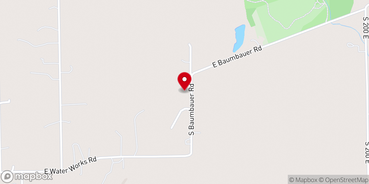Map showing location of Oasis Baptist Church Wabash, IN