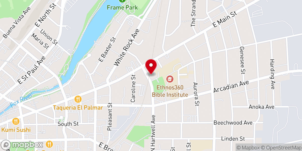 Map showing location of Pentecostal Church Temple La Hermosa