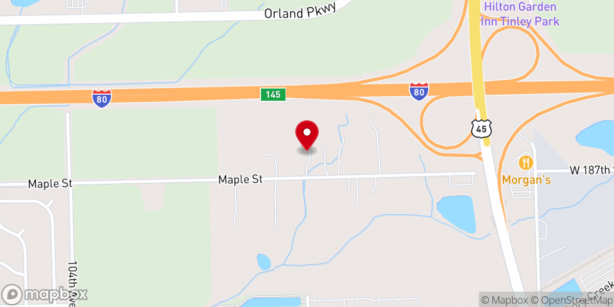 Map showing location of Open Door Baptist Church