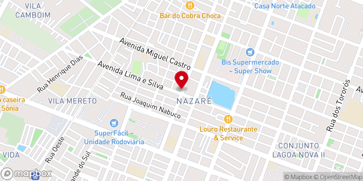 Map showing location of Igreja Evangelica Pentecostal