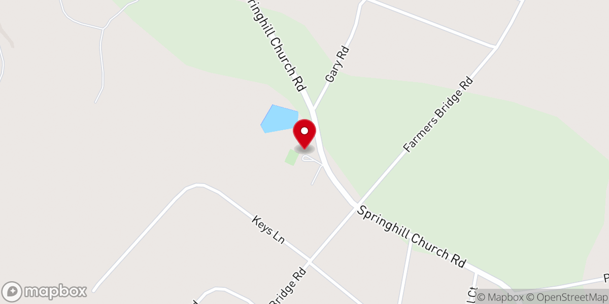 Map showing location of Clarks Chapel Church