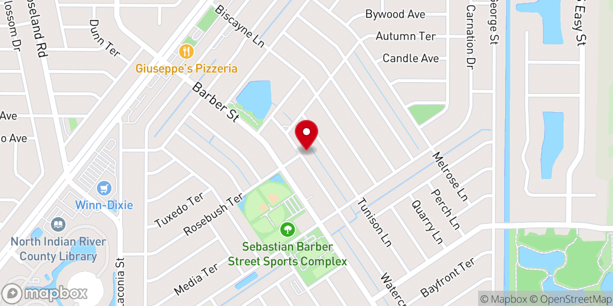 Map showing location of Iglesia Pentecostal El Milenio Inc