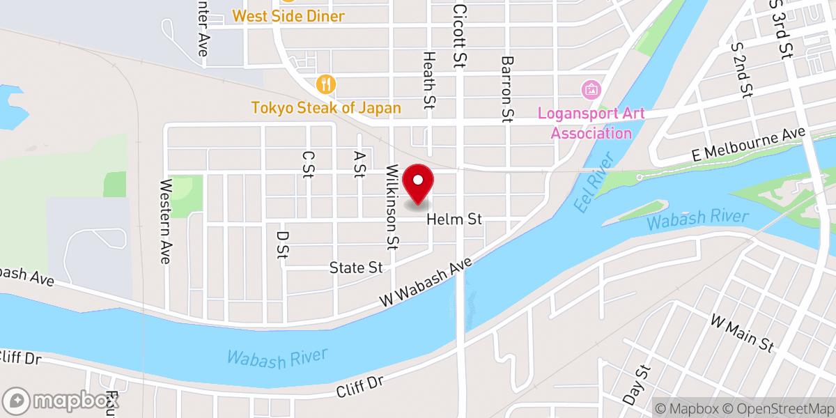 Map showing location of Haitian Tabernacle Church