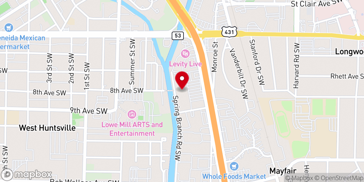 Map showing location of Pettusville Church