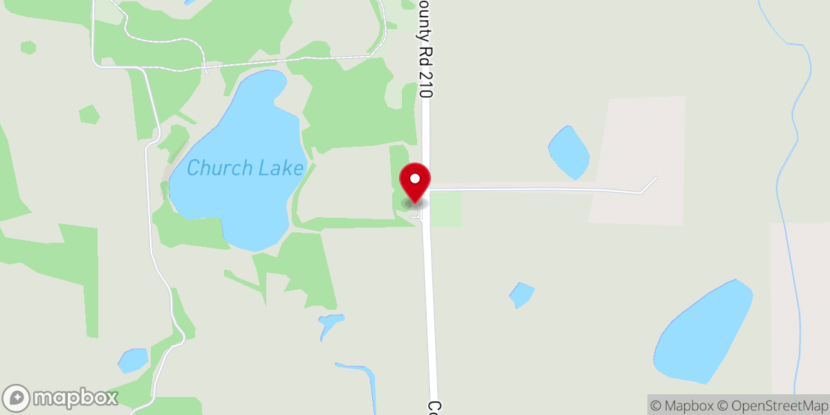 Map showing location of Rodnes Church