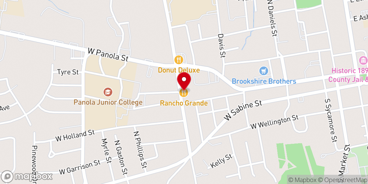 Map showing location of Rancho Grande