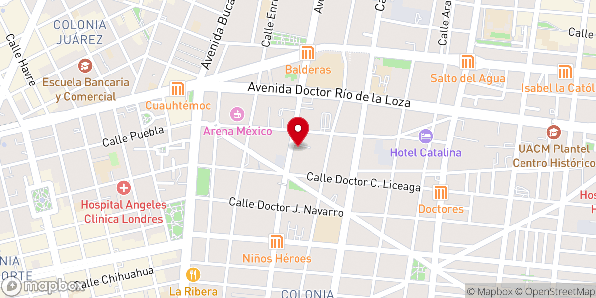 Map showing location of Coatlicue