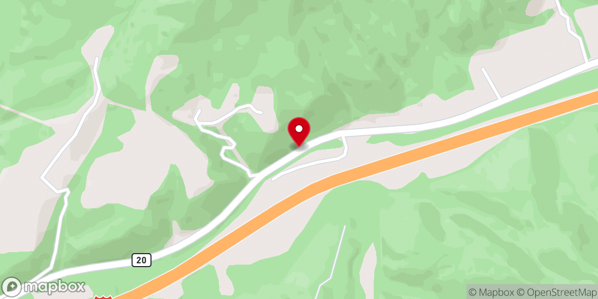 Map showing location of Elton Community Church