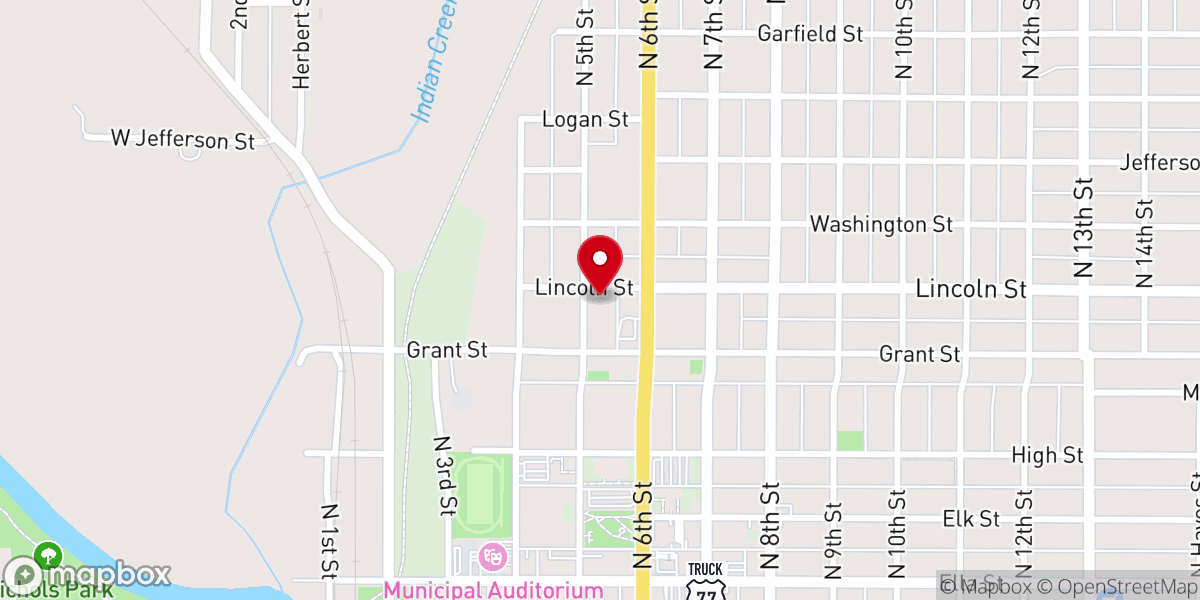 Map showing location of Christ Church Episcopal