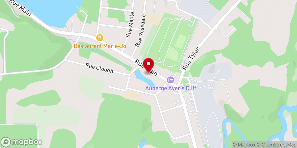 Map showing location of St-George Anglican Church
