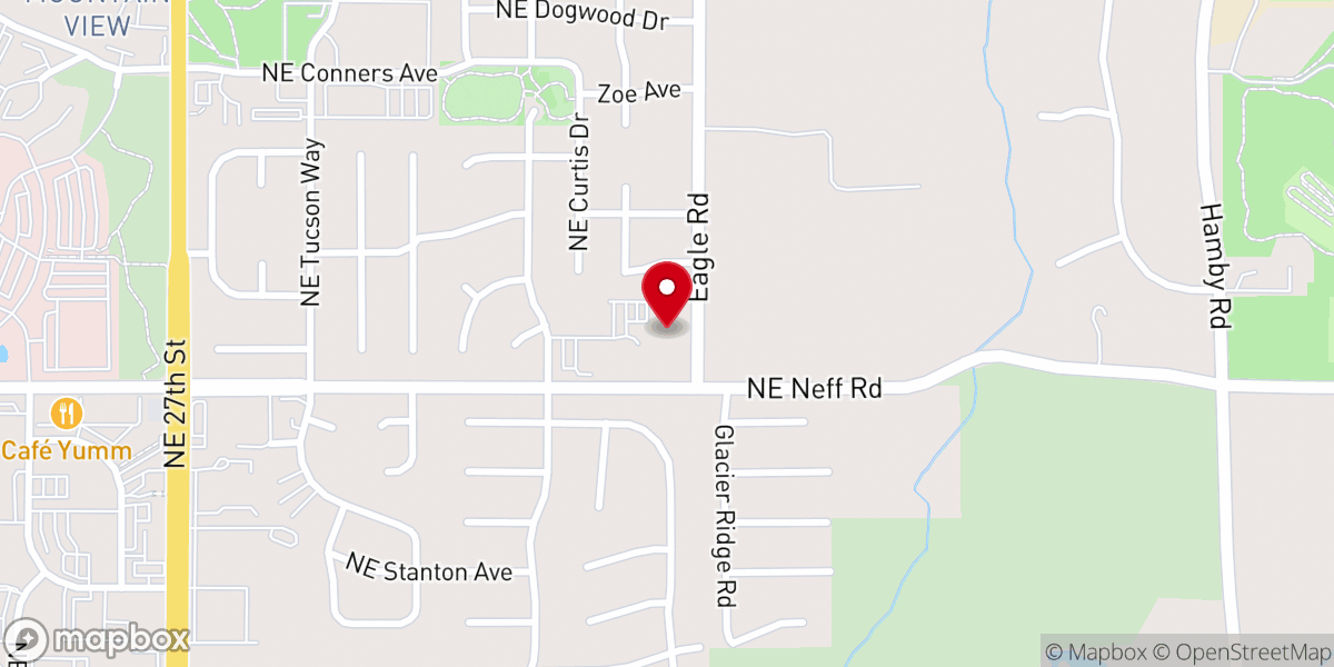 Map showing location of Eastmont Church