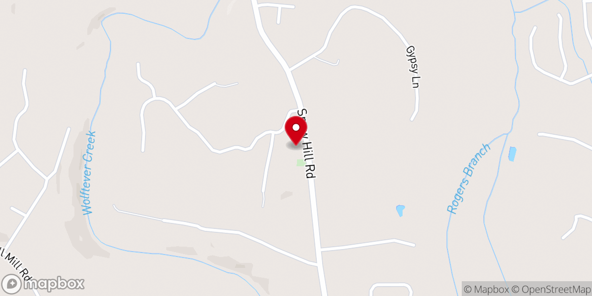 Map showing location of Fairview Baptist Church
