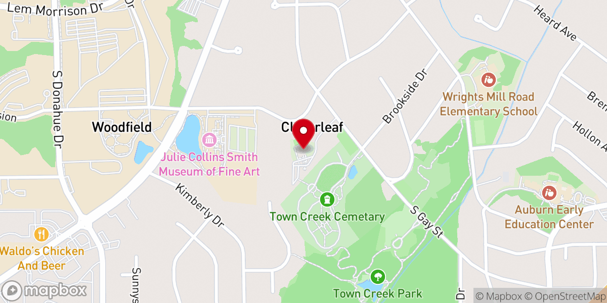 Map showing location of Holy Trinity Episcopal Church