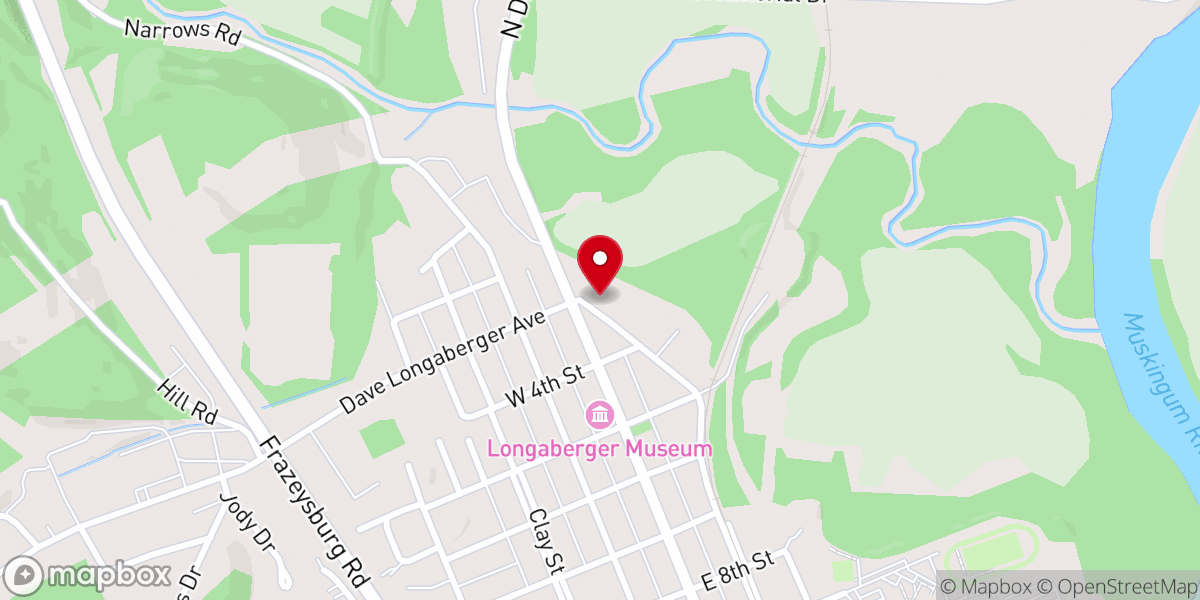 Map showing location of Dresden Church of the Nazarene