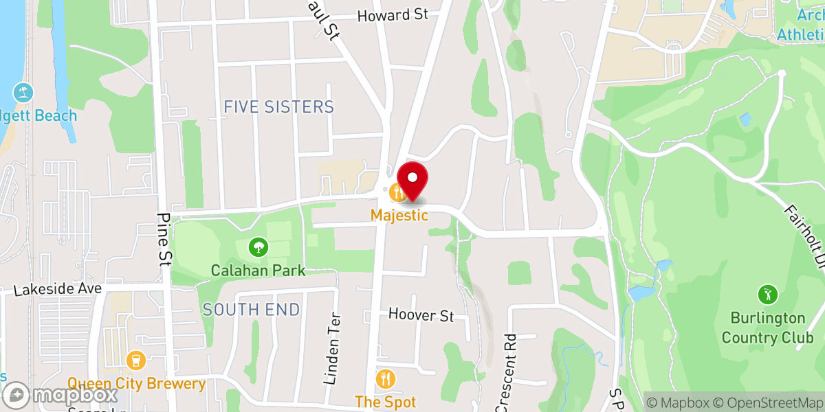 Map showing location of Dormition of the Theotokos Greek Orthodox Church