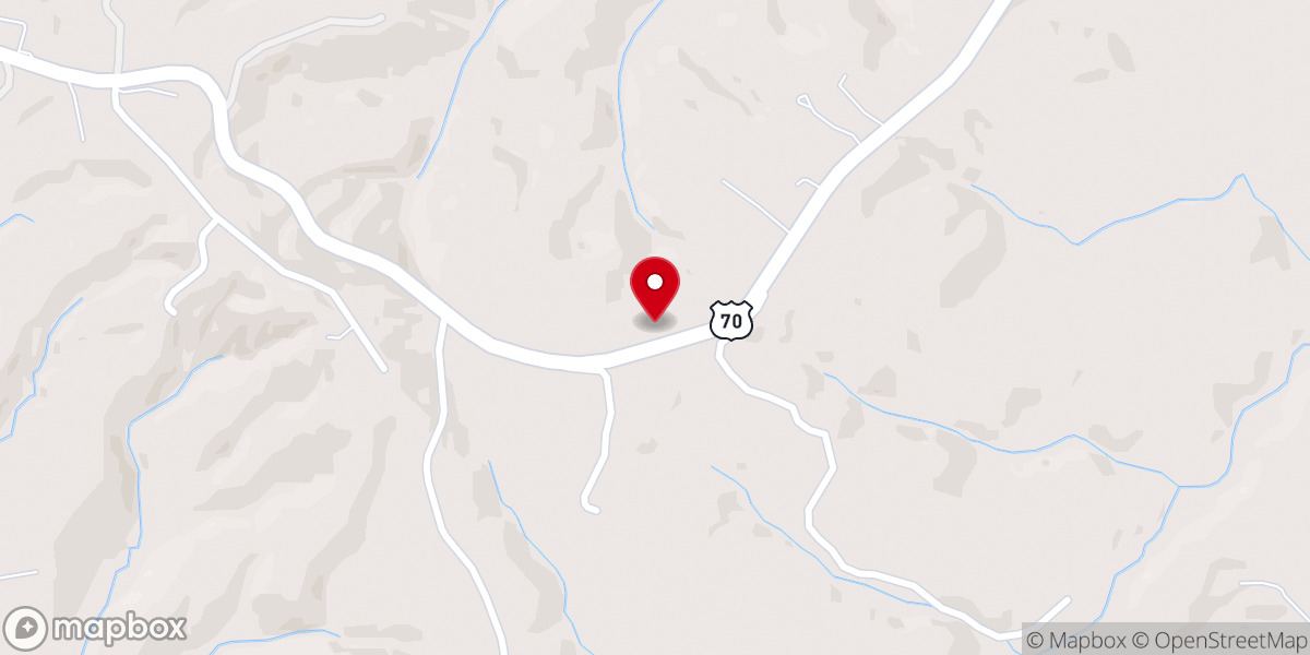 Map showing location of St. John A.M.E. Church