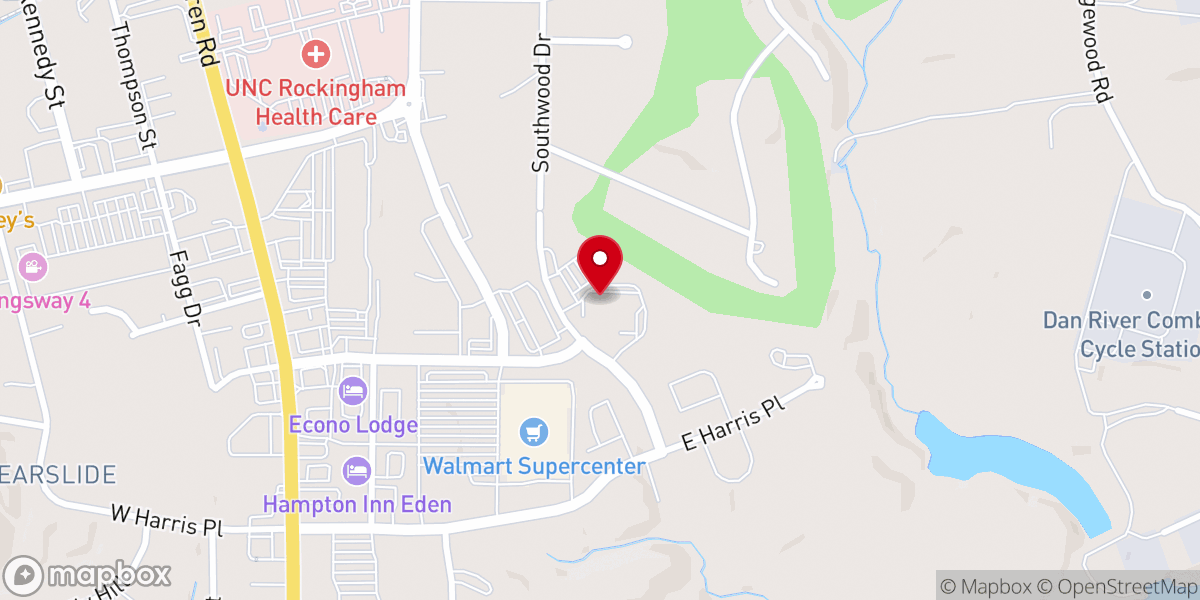 Map showing location of First Presbyterian Church- EPC