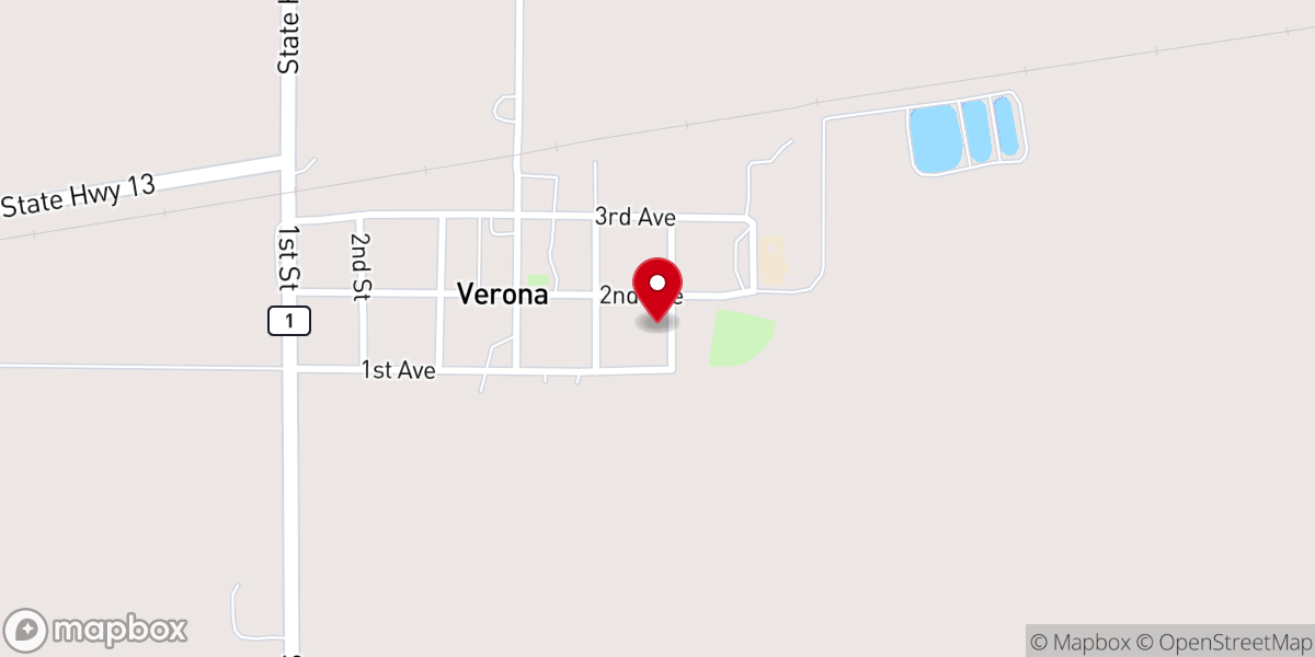 Map showing location of Lutheran Parsonage