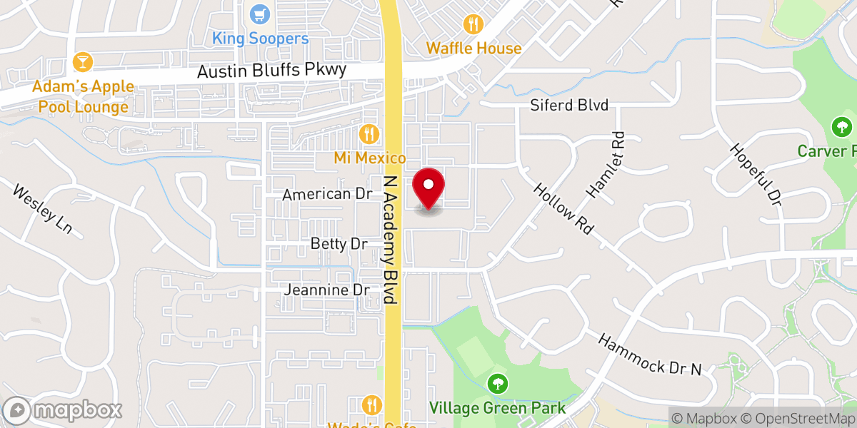 Map showing location of Heart Song Ministries Church