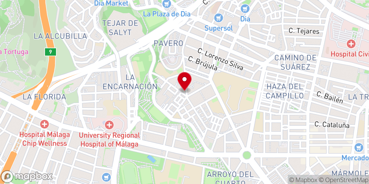 Map showing location of Parroquia de Santa Ana y San Joaquín