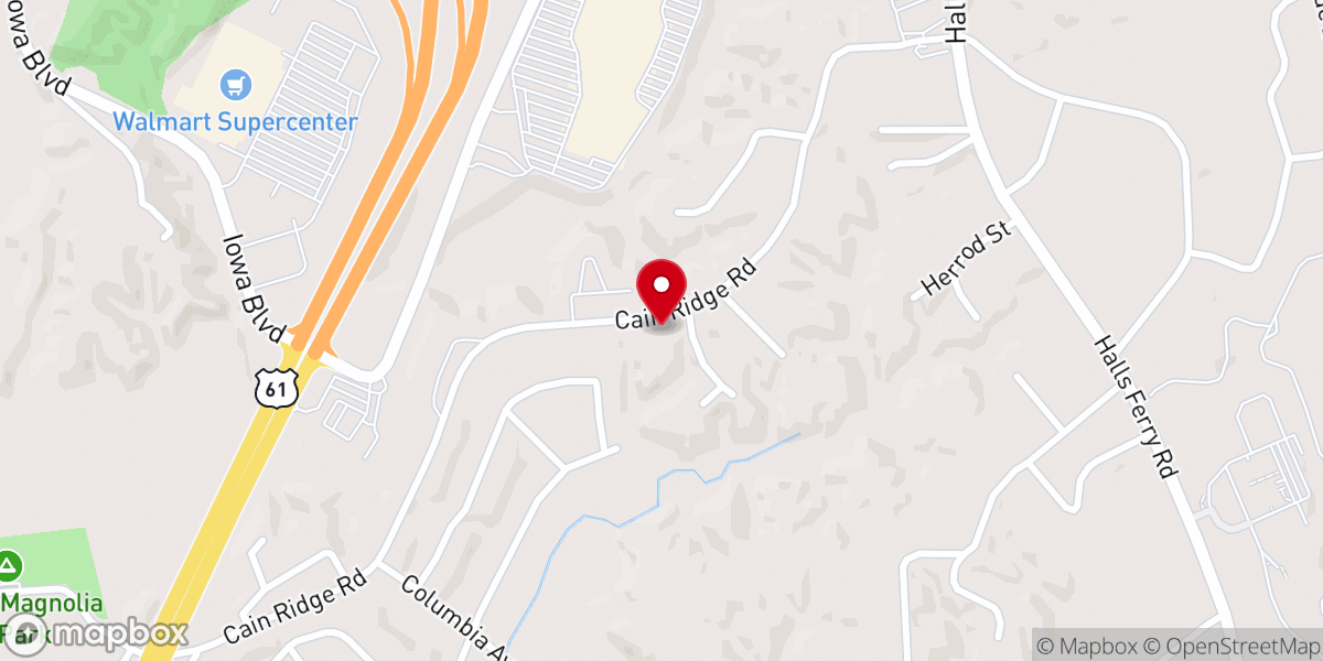 Map showing location of Messiah Lutheran Church