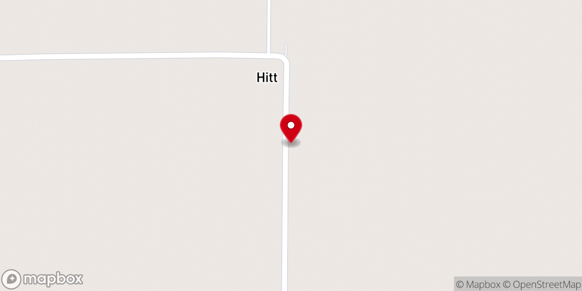 Map showing location of Richland Baptist Church