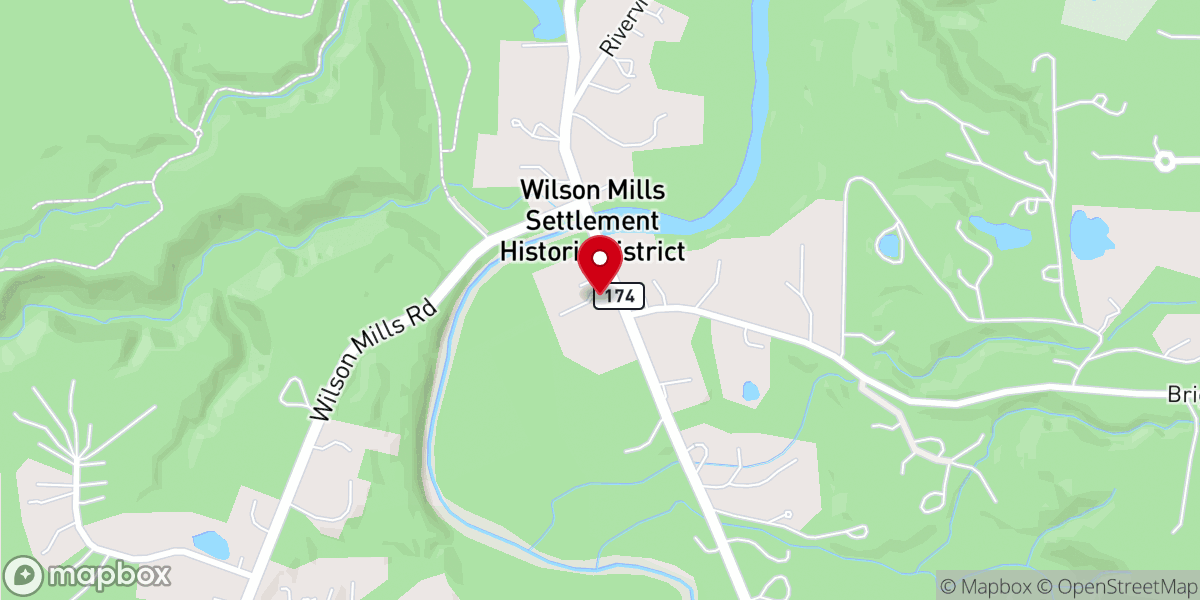 Map showing location of Little Church in the Vale