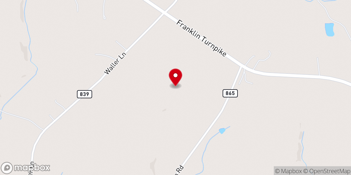 Map showing location of Hopewell United Parsonage