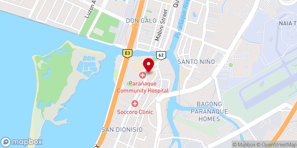 Map showing location of Cathedral Parish of St. Andrew - Parañaque Cathedral