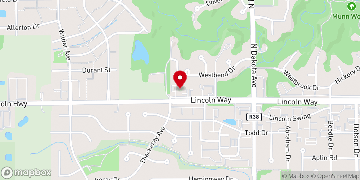 Map showing location of Chinese Evangelical Free Church