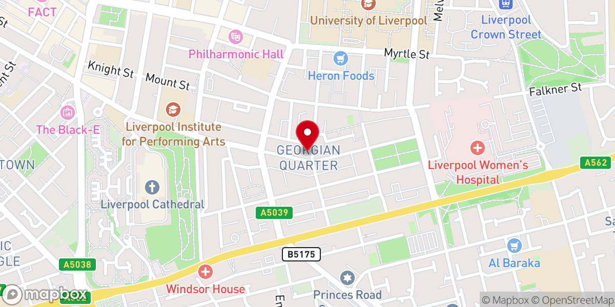 Map showing location of German Church