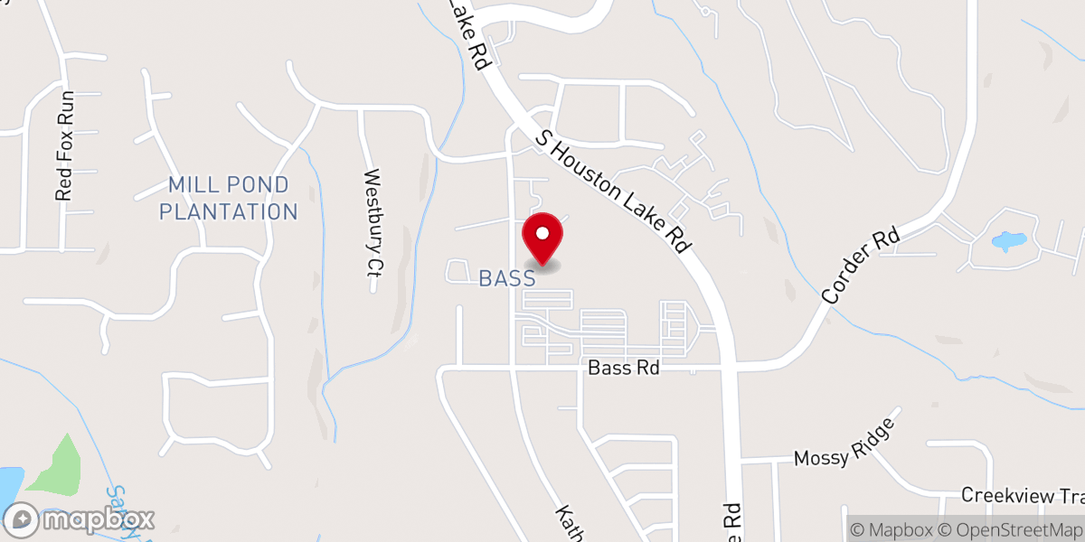Map showing location of Liberty Baptist Church