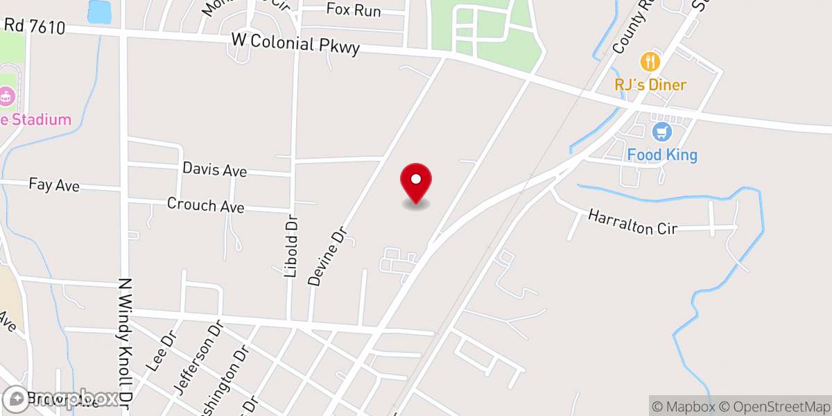 Map showing location of St.Matthais Episcopal Church