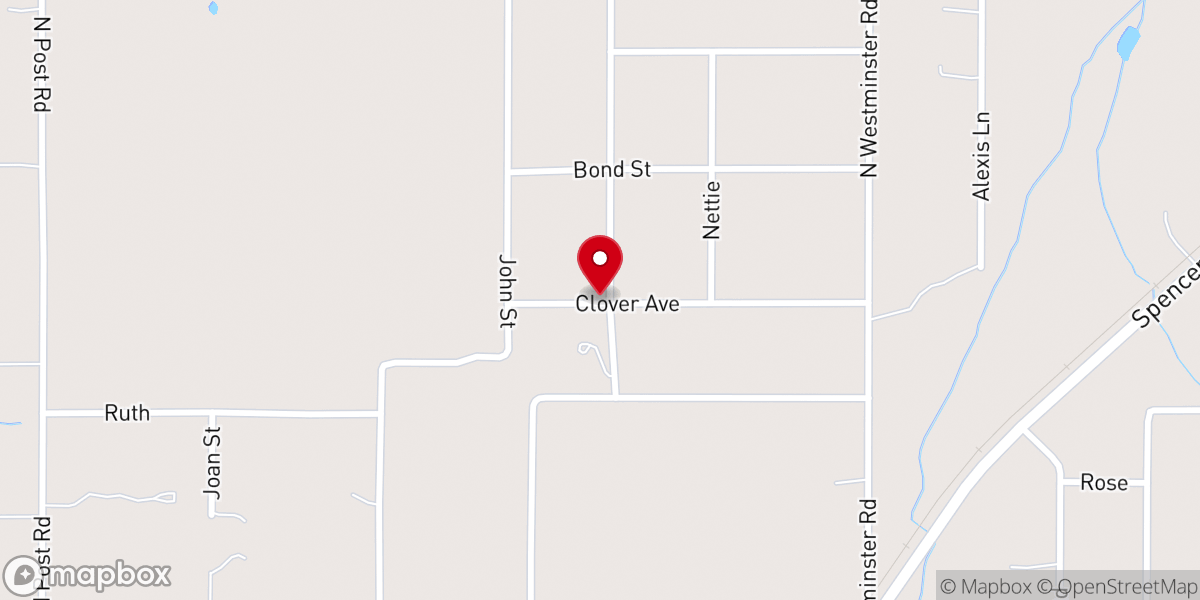 Map showing location of Lily of the Valley Cogic