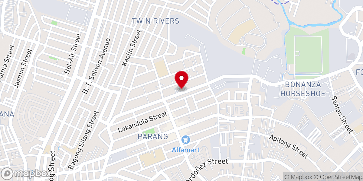 Map showing location of Holy Family Parish Church - Parang, Marikina City (Diocese of Antipolo)