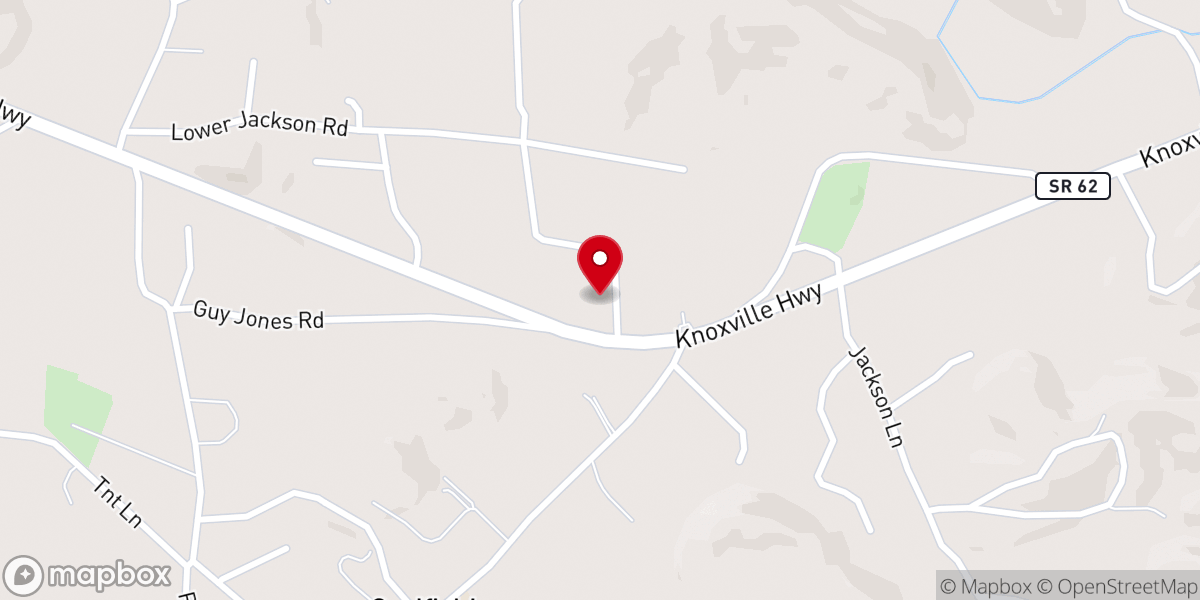 Map showing location of Mt. Carmel Cumberland Presbyterian Church