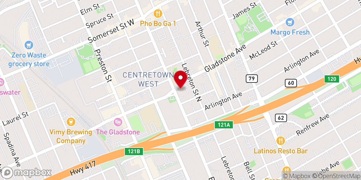 Map showing location of Saint Anthony of Padua