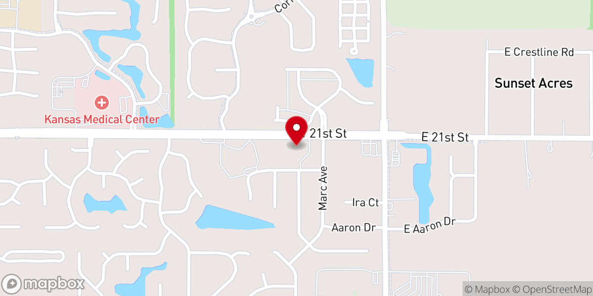 Map showing location of Peace Lutheran Church