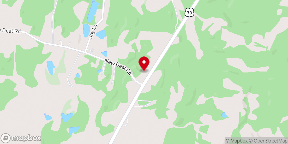 Map showing location of Faith Church
