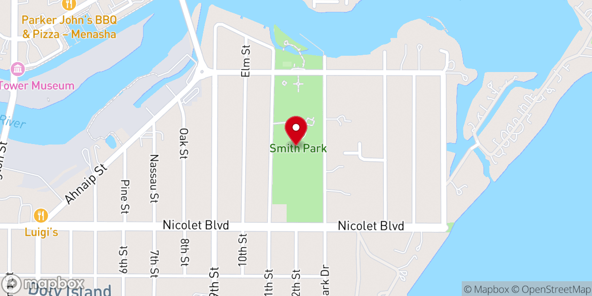 Map showing location of Smith Park
