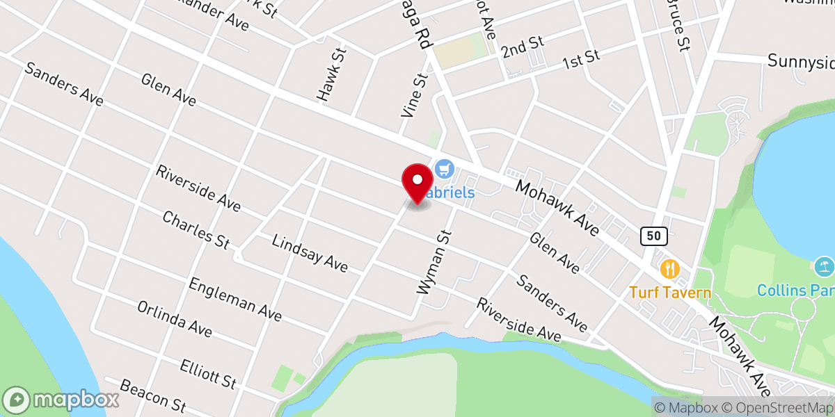 Map showing location of Our Redeemer Lutheran Church