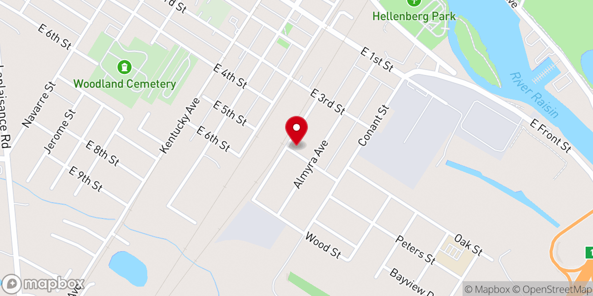 Map showing location of Goodwill Church of God-Christ