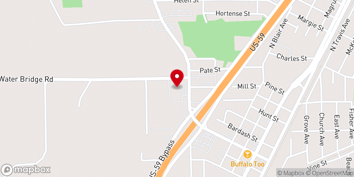 Map showing location of Love's Travel Stop
